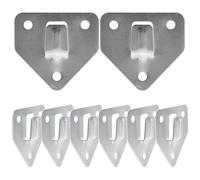 Toyvian Lot de 8 Supports de Fixation pour Extincteurs en Fer Argenté, Crochet Mural Facile à Installer, Design Spécial et Gain de Place pour Usage Mural