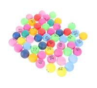 Toyvian Lot de 80 Boules De Loterie Numérotées Mini-Boules De Jeu Mini-Boules Colorées Loterie Multicolore Porte- Loterie Loto Loto en Plastique