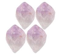 Toyvian Lot de Pierres Naturelles d'Améthyste 200G Cristaux de 3-5 CM Décoration Minérale pour Bureau et Maison Ornement en Cristal Violet Collection de Pierres Décoratives Naturelles