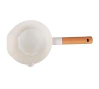 Toyvian Louche à Eau en Bois Naturel à Long Manche 35 Cm, Pelle à Eau Cuisine et Salle de Bain, Accessoire Écologique pour Puiser et Verser, Louche Cuisine Multifonctionnelle Blanche