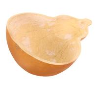 Toyvian Louche en Calebasse Naturelle Résistante Capacité Moyenne 10-12 CM Longueur 20-25 CM Cuillère à Eau Légère et Pratique pour Maison et Bain Ustensile pour Arroser et Verser