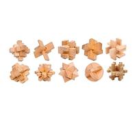 Toyvian Luban Château Jouet en Bois pour Enfants et Adultes Jeu de Réflexion en Bois Iq Puzzle Jeu de Détente Créatif pour la Maison et les Fêtes