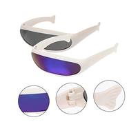 Toyvian Lunettes De Ski Coupe-Vent pour Animaux en Plastique, Taille Unique, Lot De 2, Protection La Poussière Vent, Adaptées Aux Chats, Accessoires pour Cosplay Et Sorties