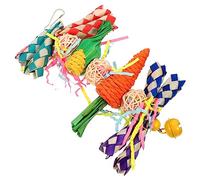 Toyvian Mâcher Naturel pour Perroquets et Perruches Accessoire de Cage Décoratif Protège Meubles et Favorise Comportement de Mastication Sain des Oiseaux Moyens et Petits