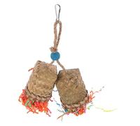 Toyvian Mâcher Suspendu de Palmier pour Perroquets Accessoire pour Cage Oiseaux Relaxant et Adapté à Tous Oiseaux Couleur Aléatoire Couleur Aléatoire