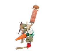 Toyvian Mâcher Suspendu pour Hamster et Lapin avec Accessoire de Cage pour Petits Rongeurs Favorise Comportement de Mastication Sain