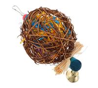 Toyvian Mâcher Suspendu pour Oiseaux Accessoire pour Perroquet et Cockatiel de Déchiquetage Jeux pour Petits Oiseaux Favorise Activité Physique et Émotionnelle