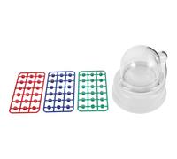 Toyvian Machine à Bingo Électrique Portable avec 1 Boule Multicolore Mini-Loto Compact avec Fonction Vibration Matériel de Bingo pour Fêtes en Famille et Événements Ludiques