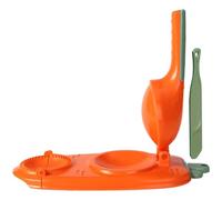 Toyvian Machine à Raviolis Manuelle Compacte Orange, Outil de Pressage de Pâte Pratique Cuisine Familiale et Restaurant, Moule à Raviolis pour Préparation Maison