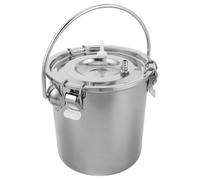 Toyvian Machine à Traire Manuelle pour Chèvre et Vache Seau Acier Inoxydable Portable Kit de Traite Pratique pour Petit Élevage sans Électricité