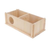 Toyvian Maison Bois pour Hamster Nid Créatif Et Confortable pour Rongeurs Abri Bois pour Hamsters Écureuils Et Chinchillas Habitat Et Sain pour Animaux De Compagnie