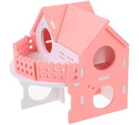 Toyvian Maison de Cachette pour Hamster en PVC Multifonctionnelle Sûre Différentes Couleurs, pour Se Cacher et Se Détendre des Petits Lapins et Rats