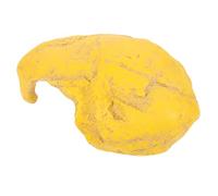 Toyvian Maison de Peau du Trou d'arbre Racine grottes Peau de Reptile cachette Enceinte Cacher la Grotte pour Le Poisson Accessoire décor de Structure d'aquarium Refuge résine Jaune