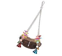 Toyvian Maison De Perruche Suspendue Rotin Nid Oiseau Naturel Décoration De Jardin pour Perroquets Et Autres Oiseaux