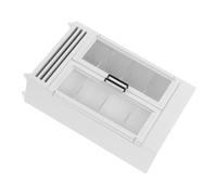 Toyvian Maison de Poupée Mini Frigo Boissons Blanc Accessoire Miniature Réaliste pour Décoration et Jeu de Rôle