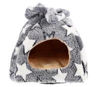 Toyvian Maison d'hiver pour Hamster, Nid Moelleux pour Rats et Lapins | Linte et Éponge, Cachette Privée pour Cage ou Salon, Texture Simple, Design Chic, Ne Se Décolore Pas