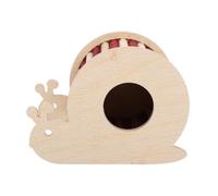 Toyvian Maison en Bois pour Hamster D’Escargot, Résistante | Cachette Décorative pour Chinchilla, D’exercice Diy, Peinture Possible, Usage pour Hamster