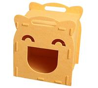 Toyvian Maison Griffoir pour Chat Feutre Détachable Nid Confortable Gratter pour Intérieur Design Pratique et Durable Jaune