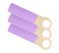 Toyvian Manche à Balai 22 Mm Diamètre, Lot de 3 Poignées en Plastique Violet Clair, Remplacement pour Balai et Serpillière, Prise Ergonomique Trou Suspendre pour Rangement Facile,