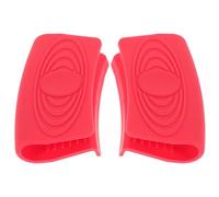 Toyvian Manchons de Poignée de Casserole en Silicone Antidérapants 2pcs, Isolation Thermique et Protection pour Poêles en Fonte et Ustensiles en Acier Inoxydable, Cuisson