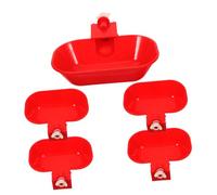Toyvian Mangeoire à Eau Automatique pour Poules 5pcs Système D'abreuvement pour Volailles Gobelets à Eau Anti-Fuite pour Poussins Et Canards Solide Et Pratique