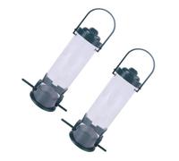 Toyvian Mangeoire à Oiseaux Facile à Installer Suspendue Extérieure en Plastique Réutilisable 2pcs pour Nourrir Les Oiseaux sous l'arbre