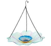 Toyvian Mangeoire à Oiseaux Suspendue pour Extérieur Bains Oiseaux avec Crochet Mangeoire Suspendue pour Alimentation du Jardin