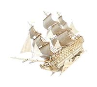 Toyvian Maquette De Bateau En Bois 3d Puzzle Voilier Pour Adultes Kit De Construction Décor Nautique Modélisme Détaillé Expérience Interactive Puzzle Bois à Assembler Pour Décoration Intérieure
