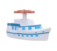 Toyvian Maquette de Voilier Méditerranéen en Résine Blanche Marin, Décoration Nautique Intérieure pour Salon, Bureau ou Centre de Table Côtier, Ornement Marin Multifonction, Statue