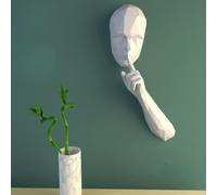 Toyvian Maquette en Papier Stéréoscopique 3D Géométrique DIY Modèle en Papier Cartonné Moulé à la Main Décoration Murale pour Bibliothèque et Bureau Origami Créatif sans Ciseaux