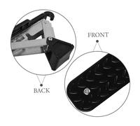 Toyvian Marchepied Latéral Voiture Alliage Aluminium Pédale Robuste pour Toit Auto Installation Facile et Design Élégant Noir Compatible SUV et Véhicules Variés