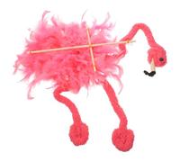 Toyvian Marionnette Flamant Rose à Fil en Peluche Jouet de Spectacle Interactif Décoration pour Salon et Fête Accessoire pour Jeux de Rôle Manipulation Simple