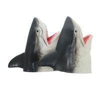 Toyvian Marionnettes à Main Requin, 2pièces Jouets De Cosplay Modèle Enfants Jouet Marionnette Doigt Animaux Réaliste pour Activités De Rôle Et Imagination