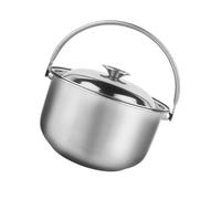 Toyvian Marmite Acier Inoxydable avec Couvercle Polyvalente et Résistante Chaleur Faitout Pratique pour Soupe et Ragoût Compatible Gaz et Induction pour Cuisine Maison et Professionnelle