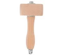 Toyvian Marteau à Sculpter le Cuir Diy, Petit Maillet en Bois et Métal, Outil de Travail du Cuir Artisanal pour Maroquinerie, Poignée Ergonomique Antidérapante, Protection des Surfaces