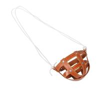 Toyvian Masque Buccal Cuir Ajustable pour Cheval Et Bovin Respirante Anti-Morsure avec Design Évidé Confortable Et Facile à Nettoyer Adapté Aux Chevaux Élevage