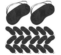 Toyvian Masques de Sommeil Jetables Couvre-yeux Confortable Lot de 20 en Polyester Noir pour Améliorer le Repos Lors des Voyages ou Siestes