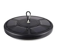 Toyvian Mât De Lumière Lumières Solaires Extérieures Lampes Solaires Extérieures Alimenté Patio Mâts De Drapeau Éclairage Extérieur Solaire Pôle Camping Black Abdos