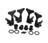 Toyvian Mécaniques de Guitare Basse Scellées 2l2r Noires avec Embouts, Bagues Filetées et Vis, 4 Cordes, Accessoires Réparation et Accordage pour Basse Électro-acoustique 4 Cordes, Kit