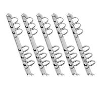 Toyvian Mécanisme Danneaux de Reliure A6 Kit de Remplacement de Mécanisme de Cahier en Métal Kit de Remplacement de Mécanisme de Reliure à 6 Anneaux Kit de Remplacement de Mécanisme de