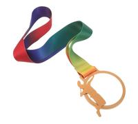 Toyvian Médaille de Badminton Dorée avec Ruban de Cou pour Récompense | Plastique, Polyester et Alliage, Silhouette 3d du Joueur, Volant Embossé, Finition Mate Lisse, Adultes