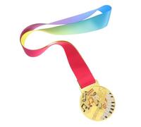 Toyvian Médaille en Métal D’Or pour Garçon et Filles Ruban Autour du Cou, Récompense pour Concours de Danse, Piano, Violon et Chant, Médaille Première Place pour Compétition Artistique
