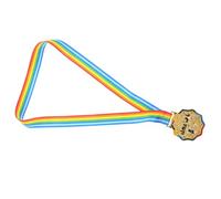 Toyvian Médailles de Marathon en Métal avec Ruban Médaille à Suspendre pour Cérémonie de Remise des Prix Récompenses Sportives pour Course à Pied en Extérieur Lot de 1 Or Accessoire