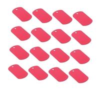 Toyvian Médailles D'identification pour Chien Carrées 50x29 Mm en Aluminium Lot de 20 Pièces à Graver Double Face pour Collier Usage Quotidien Et Extérieur Animaux De Compagnie