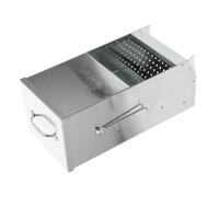 Toyvian Metal Trough Feeder with Magnetic Lid and Hooks Hay Feeder for Rabbits Ferrets and Small Animals Easy- Pet Feeding Rack for Cages