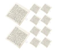 Toyvian Mezouza Juive Décorative Parchemin Casher 15 Pièces Anneau Argenté pour Porte, Décoration Murale de Bénédiction Hébraïque, Symbole Spirituel pour Maison et Fêtes