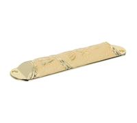 Toyvian Mezouza Juive Métallique Dorée avec Parchemin Mitzvah pour Porte d'Entrée Décoration Religieuse Juive Traditionnelle Ornement Mural en Métal Finition Or Crème Maison et Bureau