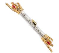 Toyvian Mezouza Juive Métallique Rouge Décorative Compacte 2 Trous Mitzvah Artisanale pour Porte Latérale D'entrée Protection Spirituelle Memorial Perte Mère