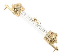 Toyvian Mezouzah Métal Délicate pour Porte Maison Ornement Religieux avec Texte Biblique Visible Décoration Murale Mitzvah pour Cadeau Hanoukka et Crémaillère