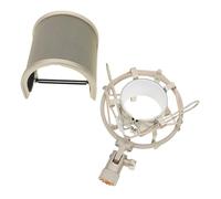 Toyvian Mic Shield U-shape Pop Filter With Shockproof Bracket Microphone Windproof Cover For Professional Vocal Recording And Sound Isolation